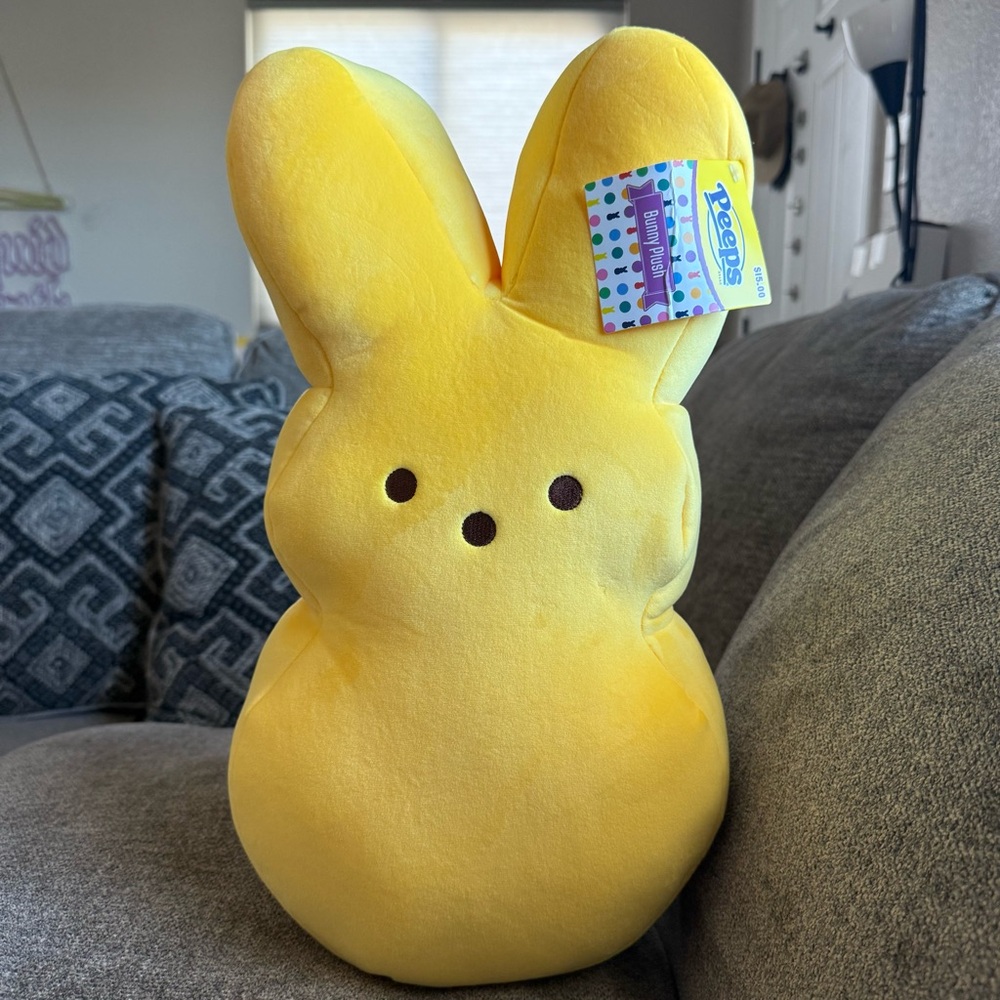 Peeps Yellow Bunny Plush Toy